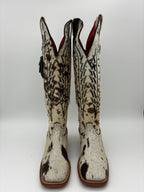 Rockem Cowhide Cowgirl Boot Size 9 II – front pair view