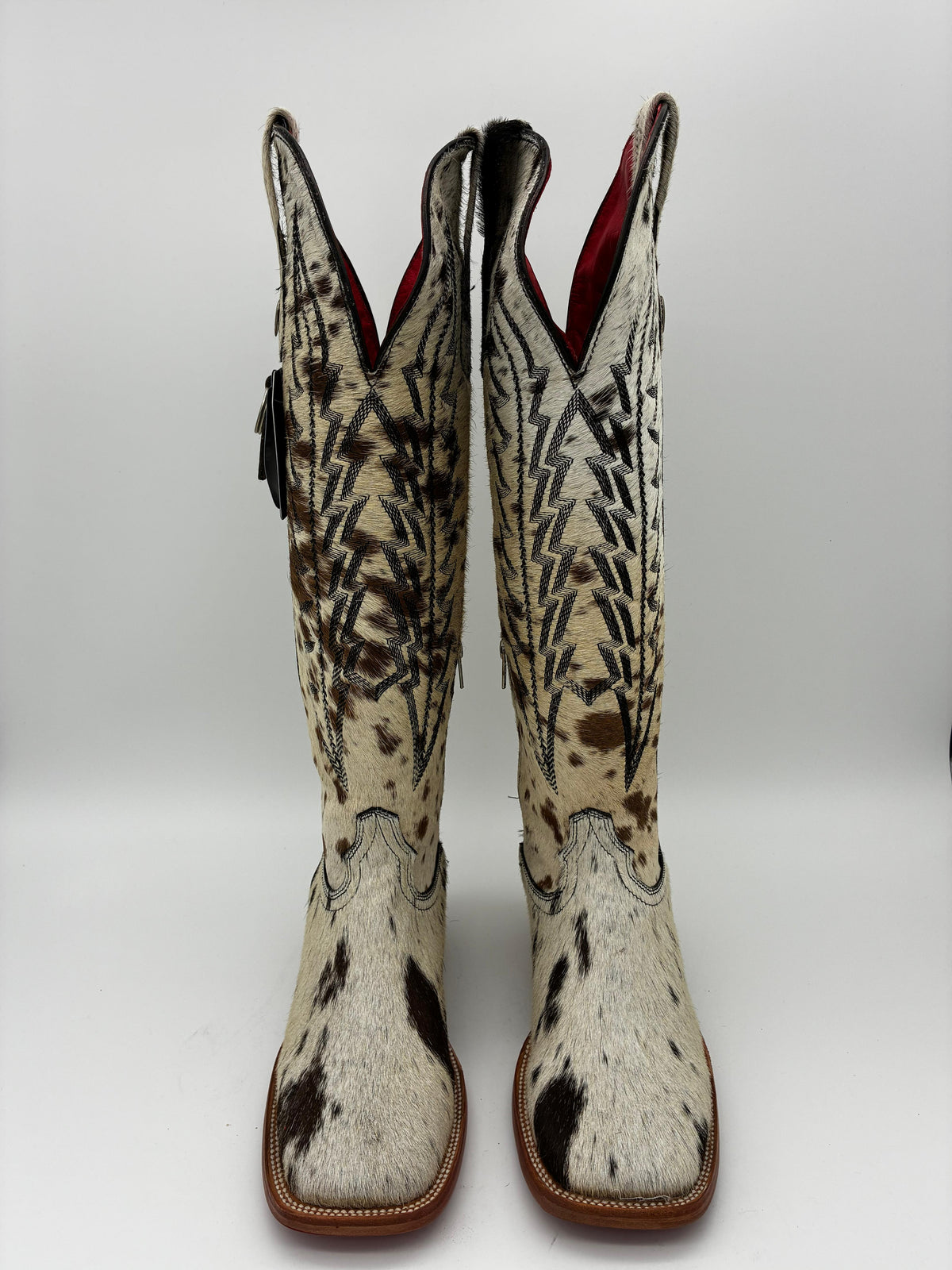 Rockem Cowhide Cowgirl Boot Size 9 II – front pair view