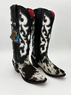 Rockem Cowhide Cowgirl Boot Size 9 – side profile with hardware