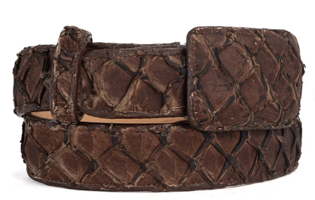 Tommy Exotic Pirarucu Cowboy Belt