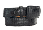Tommy Exotic Caiman Cowboy Belt - Black angle 2