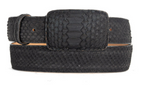 Tommy Exotic Python Cowboy Belt - Matte Brown angle 2