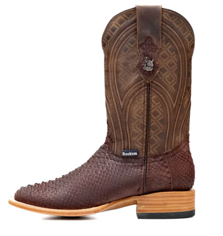 Walter Python Exotic Square Toe Cowboy Boot