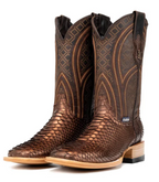 Walter Python Exotic Square Toe Cowboy Boot
